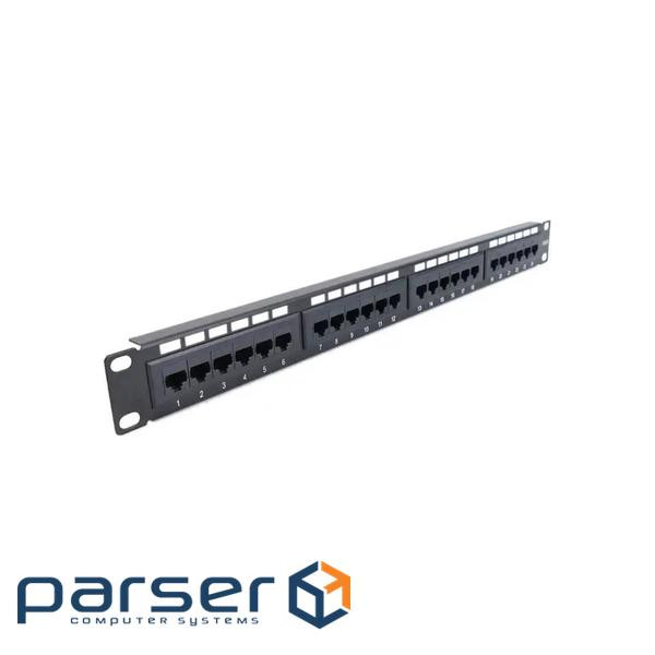 Патч-панель Hypernet 19 24 порту UTP cat.6 (PP-KUTP6-24-NM)