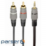 Кабель мультимедійний 3.5 Jack to 2RCA 1.5m Cablexpert (CCA-352-1.5M)