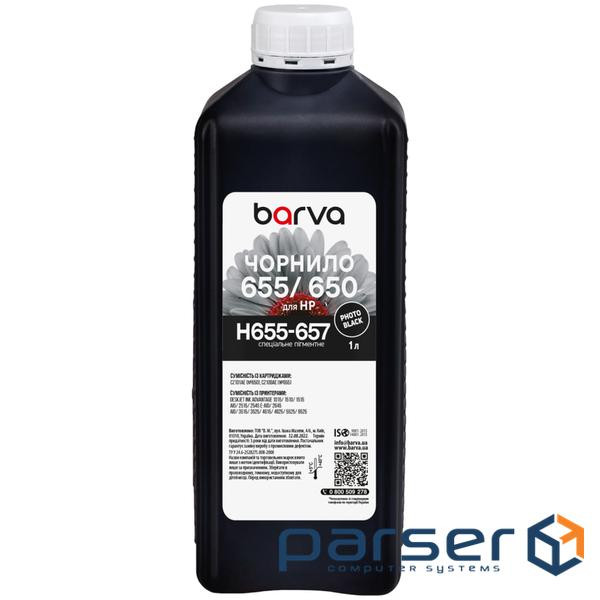 Чорнило Barva HP 655/650 1 л, Black, pigm. (H655-657)