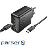 Мережевий зарядний пристрій HOCO CS27A Supply PD67W (3C1A) charger set (C to C)(EU) (6942007639842)