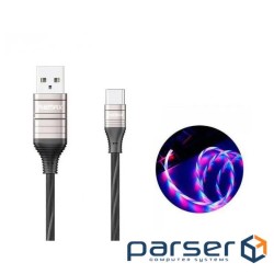 Кабель Remax RC-130a USB-USB Type-C (M/M), 1 м , Black (6954851231707)