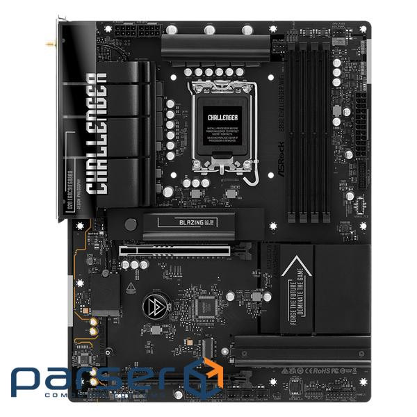 Mатеринська плата s1851 Intel B860 4xDDR5 HDMI 3xM .2 2.5GbE LAN ATX ASROCK B860 CHALLENGER WIFI