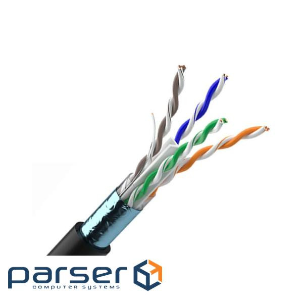 Кабель мережевий OK-Net FTP 305м (F/UTP cat.5E-SL) (КППЕ-ВП) (100) 4x2x0,46)
