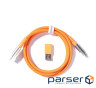 Дата кабель USB-C + USB A to USB-C 1.0m Double-Sleeved Geek orange Keychron (CAB22_ (CAB22 KEYCHRON)