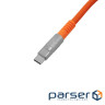 Дата кабель USB-C + USB A to USB-C 1.0m Double-Sleeved Geek orange Keychron (CAB22_ (CAB22 KEYCHRON)