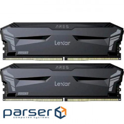 Memory module LEXAR Ares Matt Black DDR4 3600MHz 32GB Kit 2x16GB (LD4BU016G-R3600GD0A)