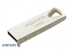 Накопичувач ADATA 32GB USB 2.0 UV210 Metal Silver (AUV210-32G-RGD)