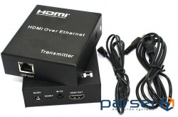 Підовжувач HDMI за кабелем UTP до 120м з БЖ 3D, (RX/TX) (S0614)