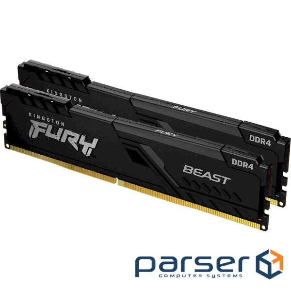 Модуль пам'яті KINGSTON FURY Beast DDR4 3200MHz 64GB Kit 2x32GB (KF432C16BBK2/64)