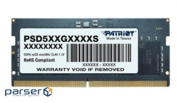 Memory module SO-DIMM 8GB/4800 DDR5 Patriot Signature Line (PSD58G480041S)
