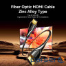 Кабель мультимедійний HDMI M to HDMI M 10.0m 4K60Hz fiber optic zinc alloy black Vention (ALSBL)