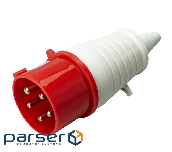 Вилка кабельна HOROZ SF-025, 5 контактів, 3Р+N+E, 32А, 380V, IP44 (YT40615) , 380V, IP44 (YT40615)