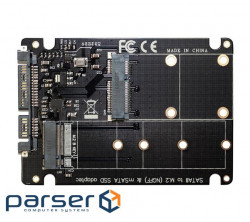 Адаптер FRIME SATAIII to M.2 NGFF SATA SSD (B Key) + mSATA (ECF-PCIETOSSD016)