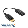 Перехідник HDMI F to DisplayPort M 4K30Hz black ColorWay (CW-AD-DPHD)