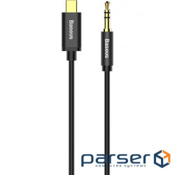Cable BASEUS Yiven USB-C - mini-jack 3.5 mm 1.2m Black (CAM01-01)