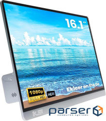 Монітор EKLEER 16" Portable LCD Display USB Type-C ink. Travel Pouch (EK16FCG)