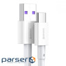 Дата кабель USB 2.0 AM to Type-C 1.0m 3A White Baseus (CATYS-02)