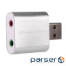 Sound card USB, 2 Channel mini, C-Media chip, RTL (B00668)