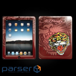Skin for iPad ED HARDY Maroon. Специальный клеевой состав, не оставляет следов на корпусе (IPS10A02)