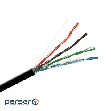 Cable UTP cat.5e, PE, 4 pairs, 4x2x0.50, 305m, black DC 5600