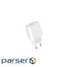 Мережевий зарядний пристрій Denmen DC06 (1USB 3.6A) PD20W+QC3.0 White (DM-DC06-WH)