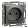 Розетка Schneider Electric ASFORA без заземлення антрацит (EPH3000171)