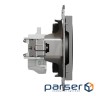 Розетка Schneider Electric ASFORA без заземлення антрацит (EPH3000171)