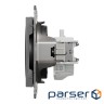 Розетка Schneider Electric ASFORA без заземлення антрацит (EPH3000171)