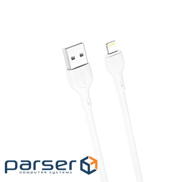 Дата кабель USB 2.0 AM to Lightning 2.0m 2.1A white XO (NB200-L2-WH)