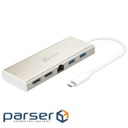 Багатопортовий мультиадаптер J5create JCD381-N, Type-C 6-в-1