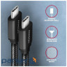 Дата кабель USB-C to USB-C 1.0m v3.2 Gen 1 PD 60W 3A black AXAGON (BUCM3-CM10AB) (BUCM3-CM10AB 1м)