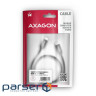 Дата кабель USB-C to USB-C 1.0m v3.2 Gen 1 PD 60W 3A black AXAGON (BUCM3-CM10AB) (BUCM3-CM10AB 1м)