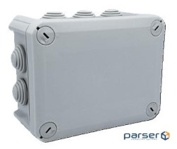 Коробка розподільна герметична / зовнішня 150х115х65мм, IP66 пластик, (РР) 10 гермовво (NX1046-IP66)