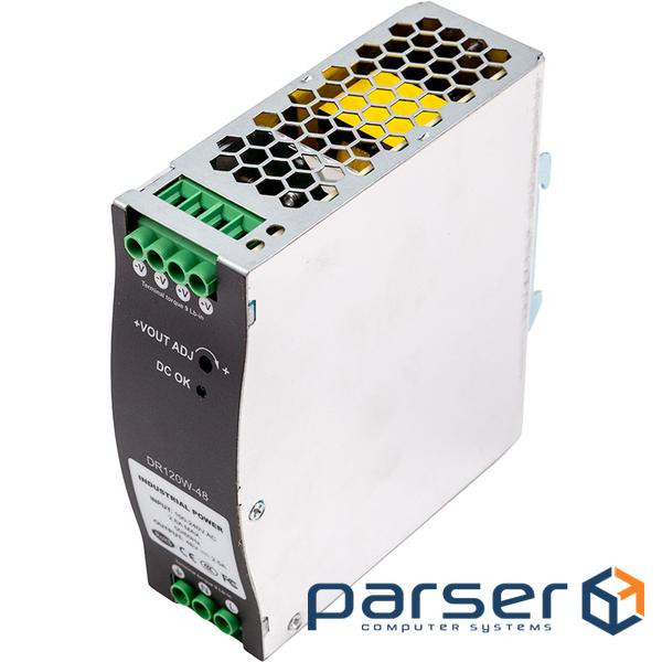 Джерело живлення для монтажу на DIN-Rail, 48В DC, 120Вт (DR-12048)