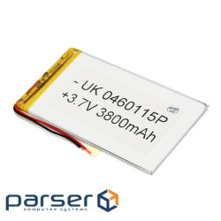 Літій-полімерний акумулятор 4*60*115mm 3,7V (Li-ion 3.7В 3500мА&middot,год) (0460115) ) (0460115)