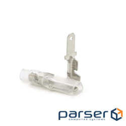 Клема ножова тато, 2.8 мм, дріт 0.5-1.5, неізольована, латунь, з силіконовим ковпачком, 100шт (TK-M) (TK-M)