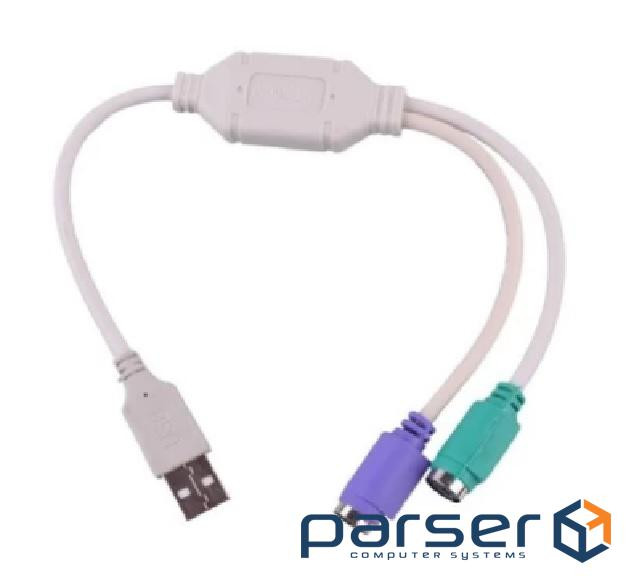 Перехідник USB AM / 2*PS2, 20 см, Блістер Q25 (YT-A-AM / 2*PS2 / b) Q25 (YT-A-AM / 2*PS2 / b)