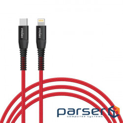 Дата кабель USB-C to Lightning 18W 1,2m CBRNYTL1 red Intaleo (1283126504129)