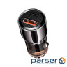 Автомобільний зарядний пристрій XO CC58 1xUSB-A, 1xUSB-C, 95W Car Charger Gray (CC58_TARNISH)