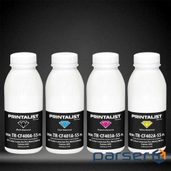 Тонер HP CLJ Pro M252/M452, SET Canon 045 Black 60г/Color 50г Printalist (TR-M252-SET-PL)