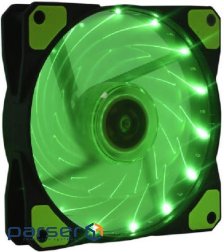 Вентилятор 140 mm Cooling Baby 14025S Green, 140x140x25мм HB 1200 об/хв 25дБ, SB 12В 0.25A, 4pin MO