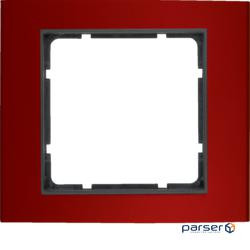 Рамка 1Х червона/антрацит B.3 (10113012)