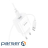 Зарядний пристрій HOCO C76A Pro Majestic USB-C PD30W + cable USB-C to USB-C White (6942007616324)