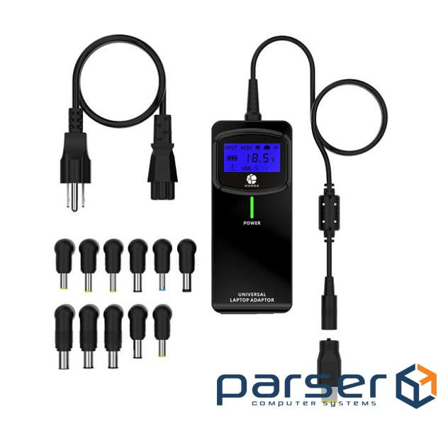 Універсальне АЗП 90W, LCD - дисплей, корпус - пласт, ручне регулювання, 8 роз&apos,ємів B (YT-UB90W) B (YT-UB90W)