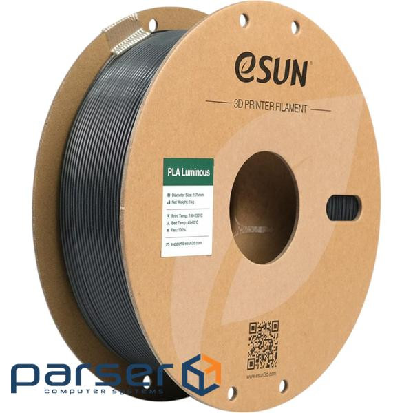 Пластик для 3D-принтера eSUN PLA- Luminous 1.75мм, 1кг, GREEN (EPLA-LUMINOUS175L1)