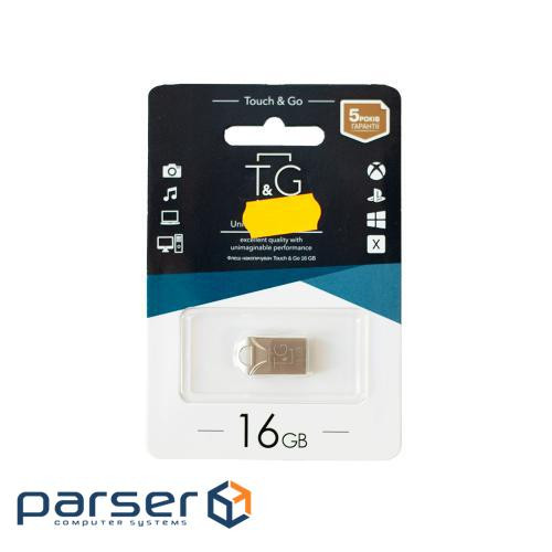 Flash drive USB 16GB T&G 106 Metal Series Silver (TG106-16G)