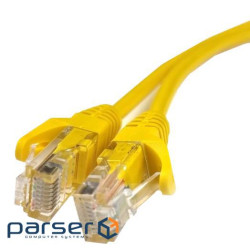 Патч-корд литий жовтий EServer 5е UTP RJ45 1м 
