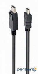 Кабель мультимедійний Display Port to HDMI 1.0m Cablexpert (CC-DP-HDMI-1M)