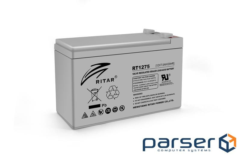 Акумуляторна батарея Ritar 12В 7.5 Ач (RT1275)