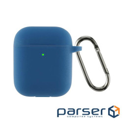 Чохол ArmorStandart Ultrathin Silicone Case With Hook для Apple AirPods 2 Lake Blue (ARM59683)